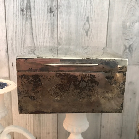 🌠 🌹Antique Sterling Silver Cigarette Box🌹 🌠 or Jewelry Box🌺💐Wedding Gift🌷 - Picture 2 of 16